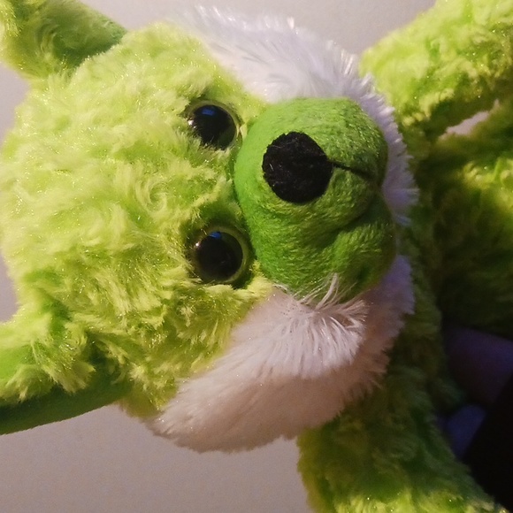 Lime Green Stuffed Animal Gift Toy #eshopchicago - Picture 4 of 4